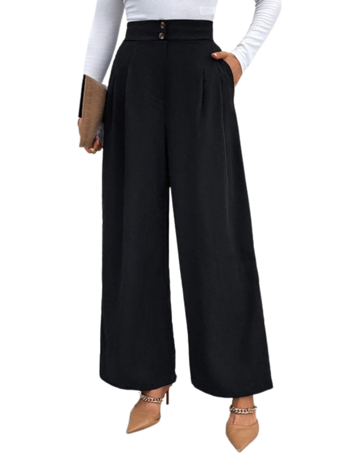 SHOPIQAT Women's Elastic Loose Wide Leg Long Pants - Premium from shopiqat - Just $9.900! Shop now at shopiqat